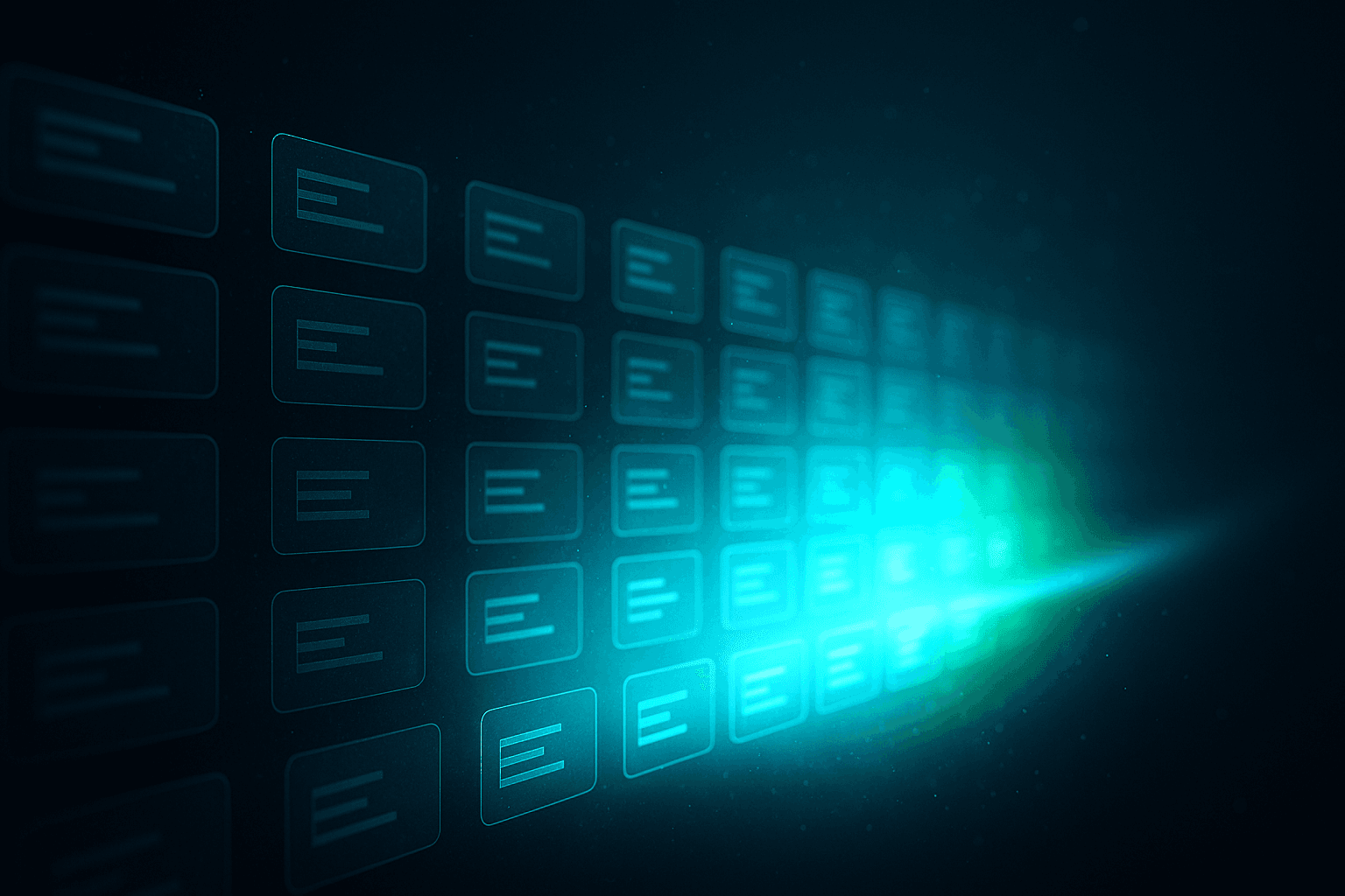 Dormant CRM records reigniting from grey to glowing as they are reactivated